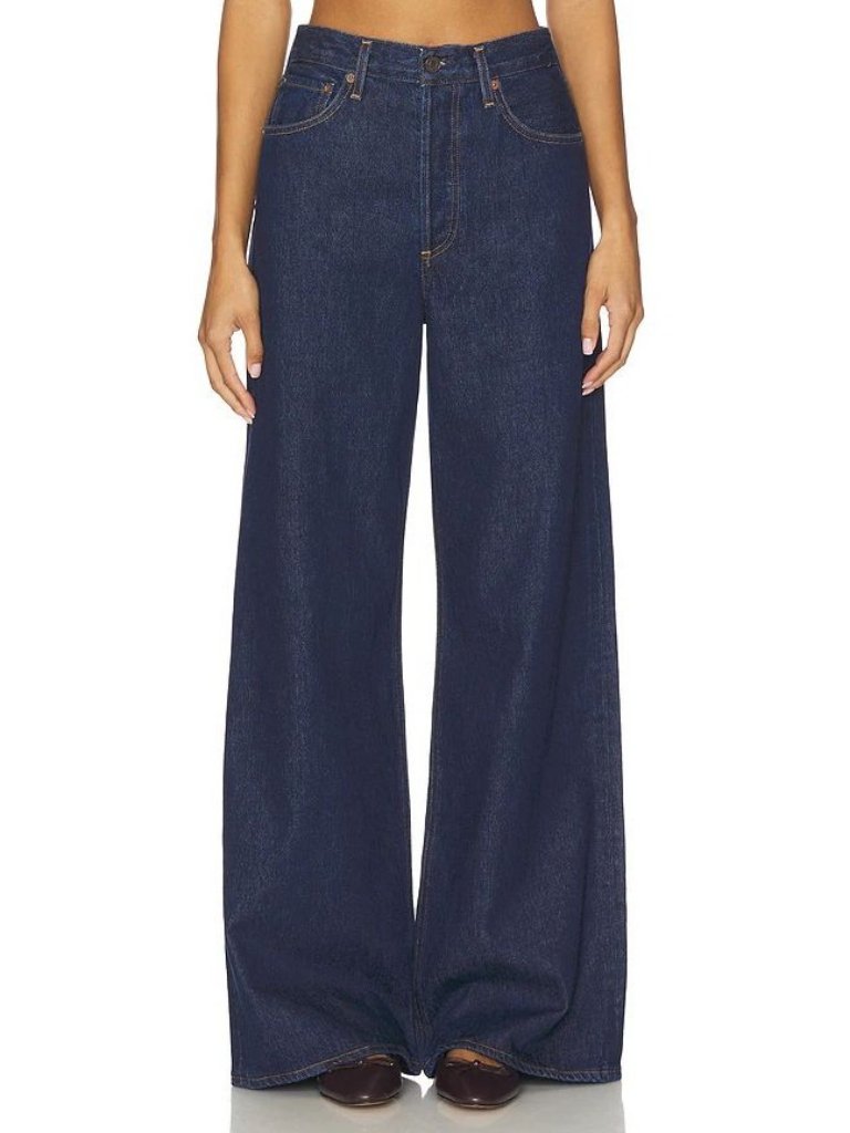 Agolde Dame Wide Leg Jeans Contemporary Y2k 90s Classic Denim Dark Womens 29